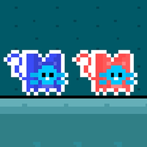Red and Blue Cat Skill Arcade