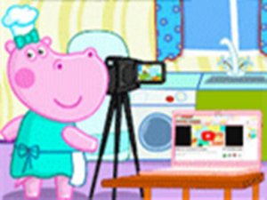 Hippo YouTube Desserts Video Filming Online Game