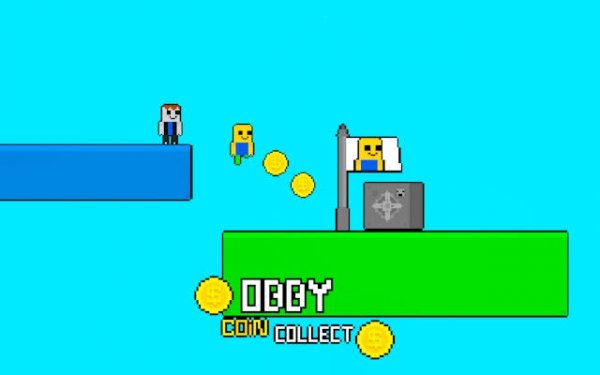 Obby vs Bacon Rainbow Parkour Online Game