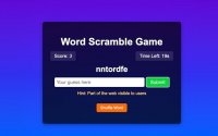 Word Scramble Game Challenge Online Puzzle