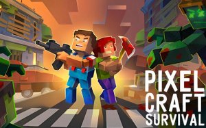 Pixel Craft Survival: Precision Fighter & Crafting Game