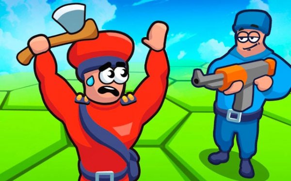 Tile Hex World Red vs Blue - Strategy Conquest Online Game
