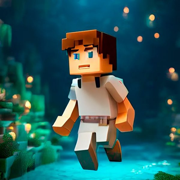 Noobik Parkour in a Cave Online Game