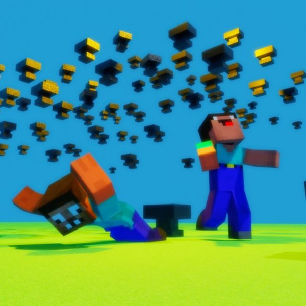 Noob vs Pro But Anvil Rain Minecraft Online Game